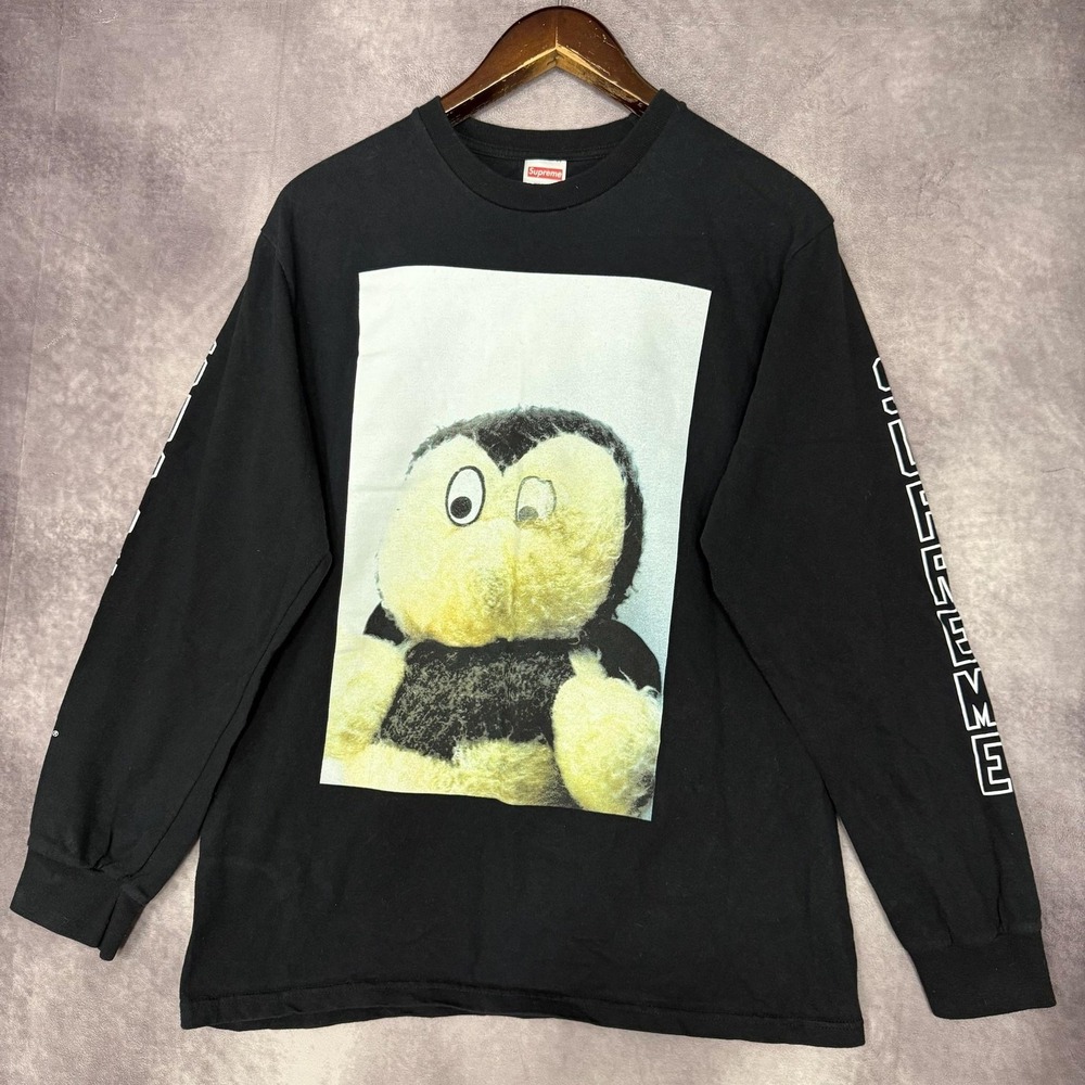 Supreme Mike Kelley Bee Shirt Mens Medium Black Long Sleeve Graphic Streetwear